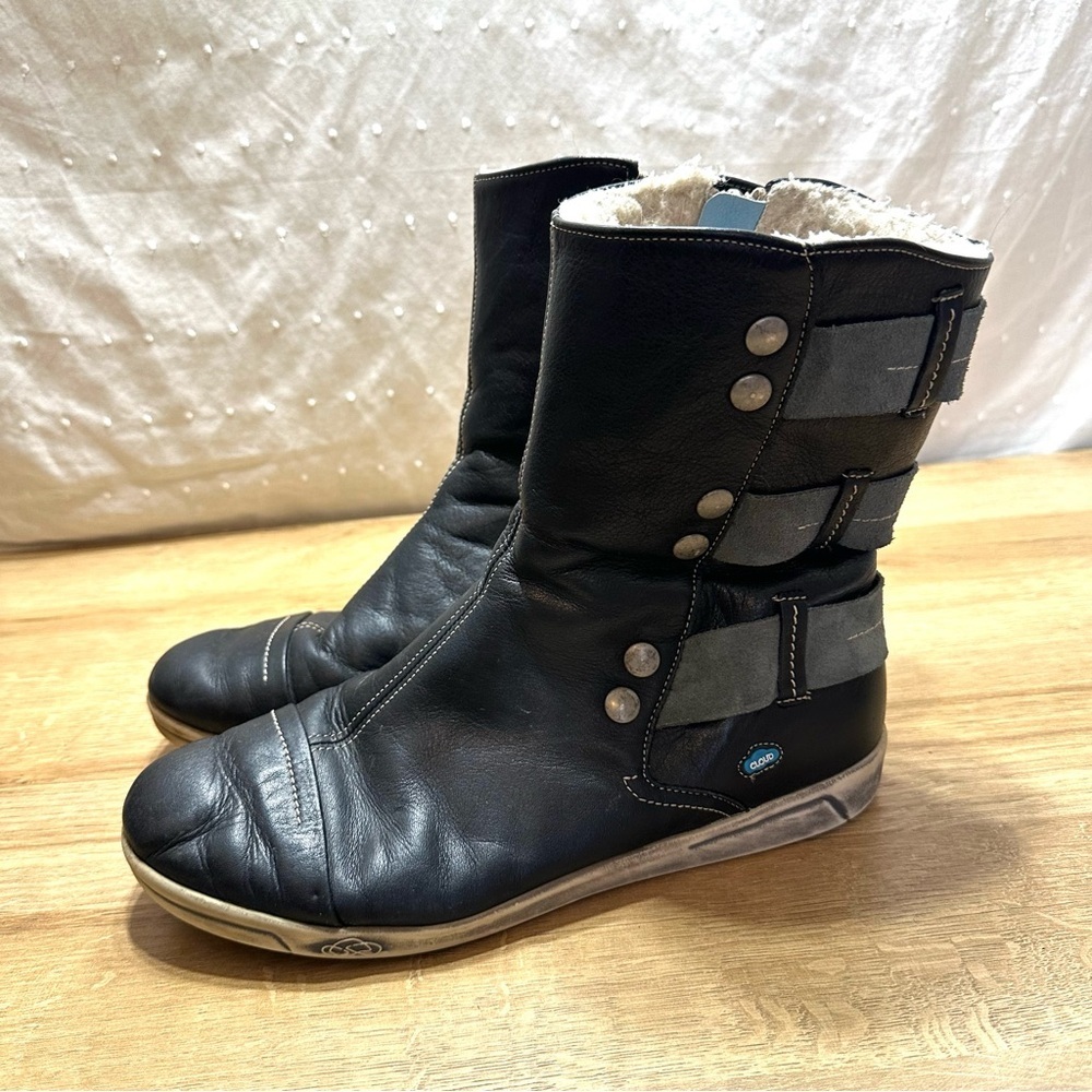 Cloud Aline Wool Lining Mid Calf Boots